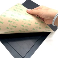 Feuilles de Silicone en néoprène naturel, 1.0mm 1.5mm 2mm, noir, Epdm