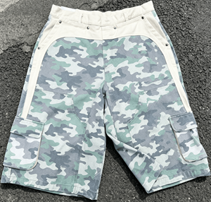 Pantalones Cortos Bermuda de Camuflaje para Hombre, 100% Algodón Canvas, Cintura Media, Elásticos, Transpirables, con Bolsillos, Estilo Estampado - Product Image 4