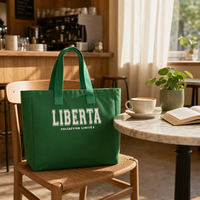 Sac d'épicerie en toile, tissu en toile durable, grande capacité, ouverture large, lavable et réutilisable pour le supermarché