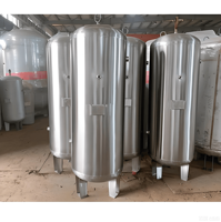 Réservoir de compresseur d'air compact vertical - 60 gallons, gain de place, acier au carbone, certifié ASME, garantie de plus de 5 ans