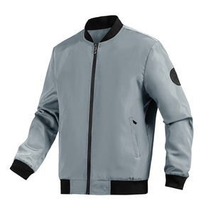 Chaqueta nueva 2025, cárdigan con cuello de béisbol, Chaqueta corta para <span class=keywords><strong>hombre</strong></span>, chaqueta holgada - Product Image 4