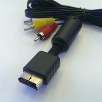 Câble vidéo AV SYYTECH pour console, connexion 1,8 m, noir, métal et plastique, pour accessoires de jeu PS2