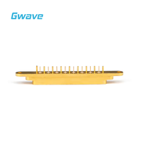GPPO Mini-SMP Macho Conector RF de 8 canales Latón DC 40GHz para aplicaciones de PCB y RF