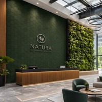 Panel Acústico Hexagonal de PET Reciclado Ynori, Verde Bosque, 9mm, 300x300mm, para Oficinas con Certificación LEED, Resistente al Fuego, Ecológico, Directo de Fábrica