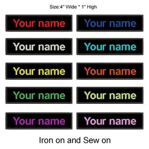 Tùy chỉnh sắt-on 3D thêu vải tên thẻ sĩ quan các bản vá lỗi cho quần áo hat Phụ kiện cho xe máy Câu Lạc Bộ cá nhân - Product Image 6