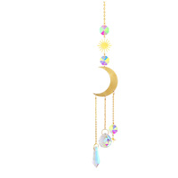 Atrapasoles de Cristal Colgantes con Cadena, Adorno para Ventana, Decoración para el Hogar y Jardín