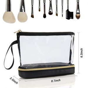 Travel Makeup <b>Bag</b>, Clear Cosmetic <b>Bag</b> <b>Make</b> <b>up</b> Organizer Toiletry <b>Bag</b>, Waterproof Pouch for Women Purse Travel Makeup <b>Bag</b> - Product Image 6