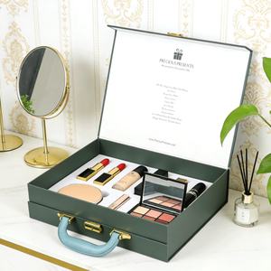 Boîte rigide magnétique écologique et imperméable avec gaufrage et doublure en éponge pour l'emballage de cosmétiques, de rouges à lèvres et de crèmes pour les yeux - Product Image 1