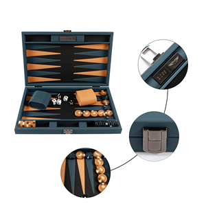 Trò chơi backgammon giải đấu chuyên nghiệp đặt trong bảng gấp gỗ - Product Image 3