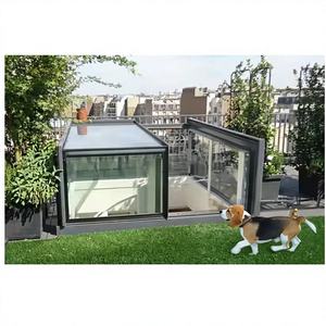 Finestra Scorrevole Elettrica a L in Alluminio con Taglio Termico per <span class=keywords><strong>Tetto</strong></span> in Vetro, Ideale per <span class=keywords><strong>Accesso</strong></span> al <span class=keywords><strong>Tetto</strong></span> di Edifici Moderni e Scale - Product Image 1