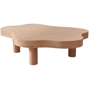 Solid Wood Cloud Shaped Coffee <b>Table</b> Natural Color Handmade Low <b>Table</b> For Living Room <b>Sofa</b> Area - Product Image 5
