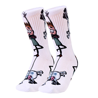 Mélange de coton coloré pour hommes, chaussettes à impression personnalisée, ml, haute qualité
