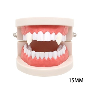 <span class=keywords><strong>Dents</strong></span> de <span class=keywords><strong>vampire</strong></span> artificielles personnalisées pour Halloween, accessoires de costume de zombie ou de diable pour fête, vente en gros OEM - Product Image 2