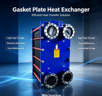 Échangeur de chaleur à plaques détachables, acier inoxydable anti-corrosion, transfert de chaleur liquide industriel