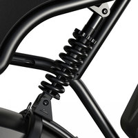 Vélo de montagne électrique à pneus larges avec cadre en acier US EU, moteur arrière 48V 20 pouces, batterie au lithium, freins hydrauliques 7 vitesses