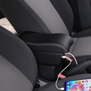 Vtear ABS สำหรับ VW <span class=keywords><strong>Xpander</strong></span> 2015-2019ที่วางแก้ว USB กล่องเก็บของที่เท้าแขนด้านหน้าของแต่งรถพร้อมอุปกรณ์ตกแต่งภายใน - Product Image 5