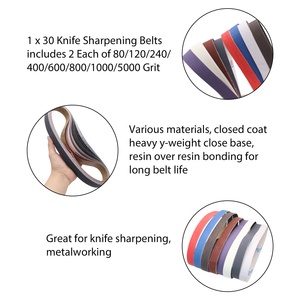 Bền 1x30 inch gốm Zirconia 25x762 mét dao mài chà nhám thắt lưng 80-5000 <span class=keywords><strong>Grit</strong></span> Sander vành đai cho Dao đánh bóng kim loại - Product Image 5