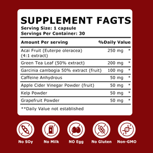 Cápsulas Termogénicas Quemagrasas OEM ODM con Extracto de Hoja de Té Verde y Garcinia Cambogia, Suplemento Dietético para Mejorar la Salud Intestinal - Product Image 2