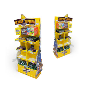 Rak Display kardus kertas promosi permen pajangan berdiri dengan ukuran & warna dapat disesuaikan perakitan mudah - Product Image 4