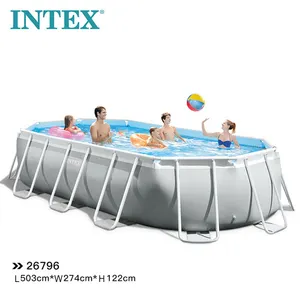 Intex26784長方形フレーム1〜6人用プール屋外ファミリーブランドスイムプール