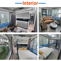 Villa préfabriquée WinFair China, maison capsule spatiale, maison conteneur de 30 pieds à Porto Rico pour villa de luxe / bungalow en bord de mer
