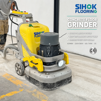 SIHOK 620mm 4 têtes 12 disques Ponceuse à béton autotractée Polisseuse de sol Préparation de surface Époxy 7.5KW 10HP