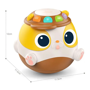 แก้วทัมเบลอร์ของเล่นสำหรับเด็ก<span class=keywords><strong>0</strong></span>-<span class=keywords><strong>1</strong></span><span class=keywords><strong>ปี</strong></span>, กลองดนตรีใช้งานได้หลากหลายสำหรับเด็กปฐมวัย - Product Image 6