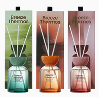 Diffuseur de parfum en verre personnalisé OEM HomeFlower 200 ml avec bâtonnets en rotin, coffret cadeau, huile essentielle d'aromathérapie sans flamme pour intérieur