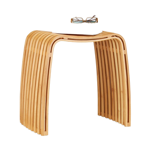 Eco-Friendly Durable Modern Leisure Waterproof Lacquer Finish Bamboo Wardrobe Chair <strong>Bathroom</strong> Shower Bench Hallway <strong>Stool</strong> Living - Product Image 2