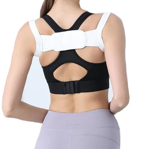 Correcteur de posture dorsal professionnel réglable avec matériau en spandex et nylon pour soulager les douleurs au cou sous les vêtements - Product Image 1