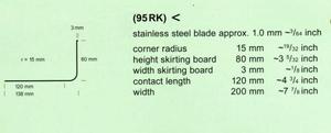 <span class=keywords><strong>Truelles</strong></span> coniques concaves avec un rayon d'angle de 15mm 95RK, coupe-bordure de trottoir et de ciment - Product Image 2