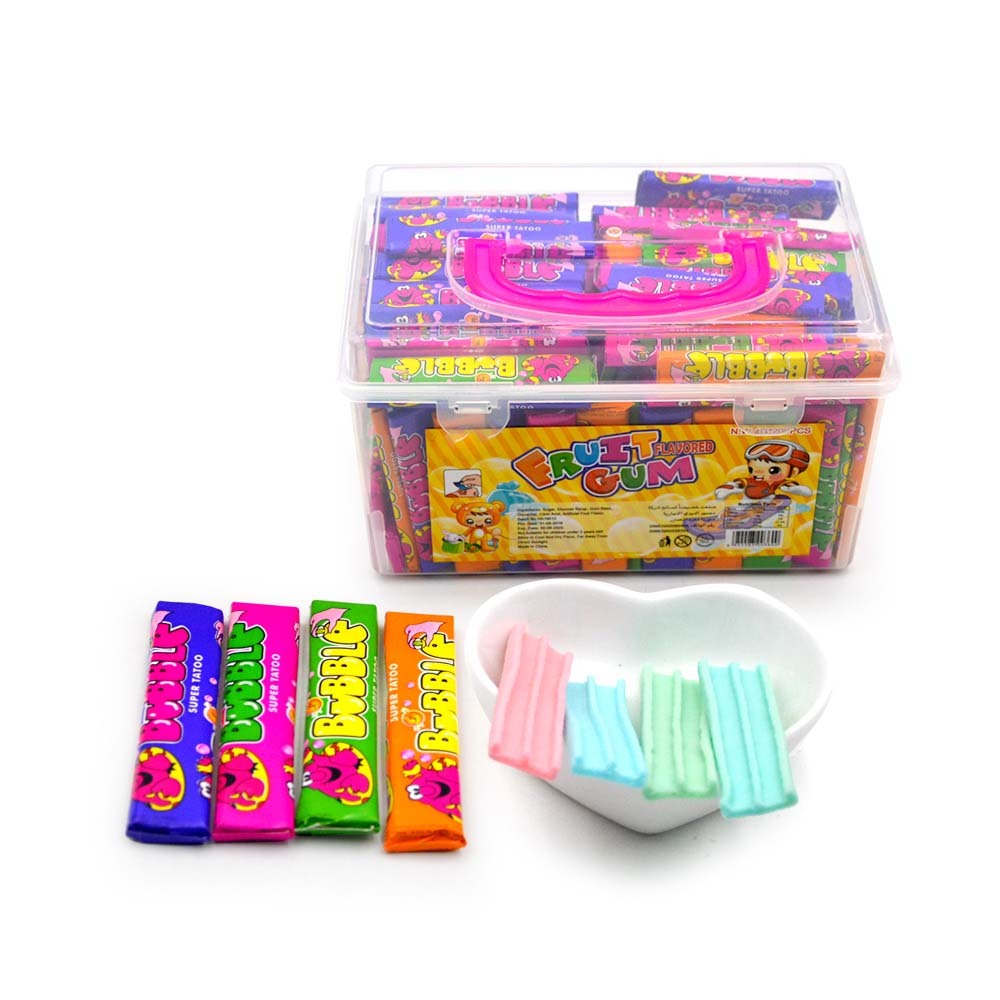 box packing fruity bubble gum for kids