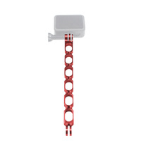 Alliage d'aluminium 220mm Selfie Helmet Mounting Rod Extension Arm pour GoPro 13 pour Insta360 One R X4 pour DJI Osmo Action 5pro Camera