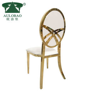 Muebles para Salón de Banquetes, Silla de Comedor Nórdica, Acero Inoxidable, Moderna - Product Image 5