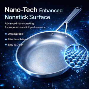 TIANXING LFGB из чистого титана 20-30 см, тройная посуда из нержавеющей стали, сковорода с антипригарным покрытием, титановая сковорода - Product Image 5