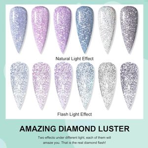 Gel UV para Uñas 2026, Gel de Alta Brillo con Diamantes, Venta Directa de Fábrica, Gel de Diamantes OEM - Product Image 2