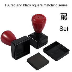 <span class=keywords><strong>HA</strong></span> أحمر أسود ذري مربع قذيفة ختم المواد مربع فلاش ختم مقبض فلاش - Product Image 3