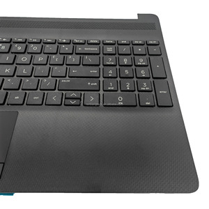 Coque supérieure pour ordinateur portable HP 15T-DW 15-DW 15S-DU Series, repose-poignets avec clavier et pavé tactile, noir L94460-001 AP2H8000E00 - Product Image 5