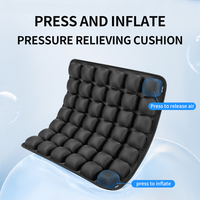 Coussin d'assise gonflable pour soulager la pression, coussin de coccyx respirant et antidérapant pour voiture, chaise de bureau, longue assise