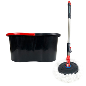 Ensemble serpillière microfibre télescopique rotative à 360° avec seau et plateau en aluminium et acier inoxydable, tête en microfibre durable pour sols <span class=keywords><strong>de</strong></span> <span class=keywords><strong>salle</strong></span> <span class=keywords><strong>de</strong></span> <span class=keywords><strong>bain</strong></span> - Product Image 5