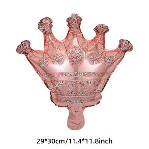 بالونات من رقائق الألومنيوم المعدنية على شكل تاج لتزيين أعياد الميلاد وحفلات التخرج بأحجام كبيرة/متوسطة/صغيرة - Product Image 4