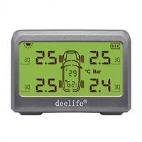 Système de surveillance de la pression des pneus universel pour voiture MY66T, capteur externe 433 MHz avec écran LCD et garantie de 12 mois