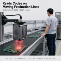 Escáner de Código de Barras Industrial de Alta Precisión Xincode con Interfaz USB y COM