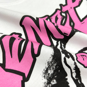 เสื้อยืดคอกลมโอเวอร์ไซส์ผ้าฝ้าย 100% ทรงหลวมไหล่ตก สไตล์สตรีทแวร์ ลายกราฟิกแบบสั่งทำพิเศษ - Product Image 6