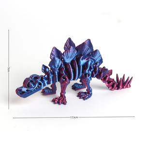 2025 nuevo PLA 3D flor impresa Jurassic Century <span class=keywords><strong>Stegosaurus</strong></span> Rex dinosaurio <span class=keywords><strong>esqueleto</strong></span> juguete modelo creativo decoración del hogar 6-12 años - Product Image 2