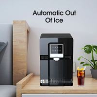 Machine à glaçons sans bouteille pour comptoir avec distributeur d'eau, refroidisseur et moteur à air refroidi par air, et PLC pour usage domestique