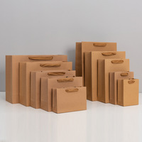 Sacs shopping en papier kraft avec logo personnalisé, vente en gros directe d'usine, sacs en papier écologiques et durables