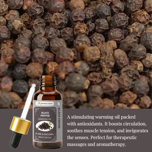 Aceite Esencial de Pimienta Negra de Grado Premium, Puro y Natural, al por Mayor a Precio de Mayoreo, para Masajes en el Cuero Cabelludo y el Cuerpo, y Jabón - Product Image 2
