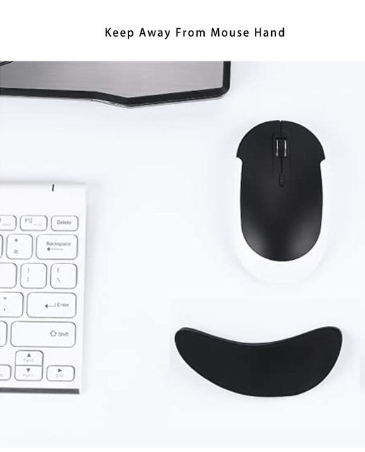 Ergonomic Gliding Palm Rest Silicone Mouse Wrist Pad Mouse Wrist Rest Pad Palm Rest Pad Hands and Wrist Pain Relief