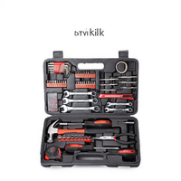 Boîte à outils de réparation professionnelle de 146 pièces, kit d'outils à main avec étui souple, outils combinés en acier au carbone OEM, garantie d'un an